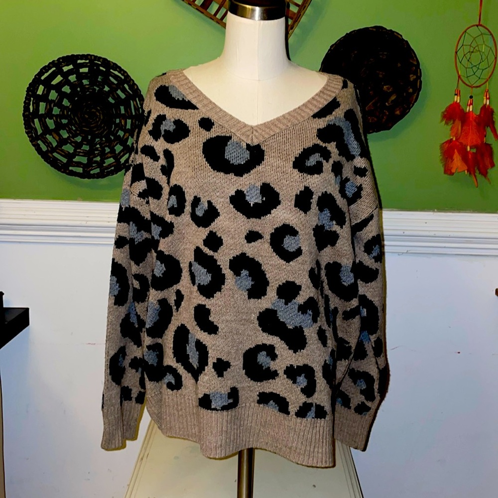 Women’s Leopard Sweater
